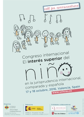 Congreso internacional: el inter&eacute;s superior del ni&ntilde;o en la jurisprudencia internacional, comparada y espa&ntilde;ola