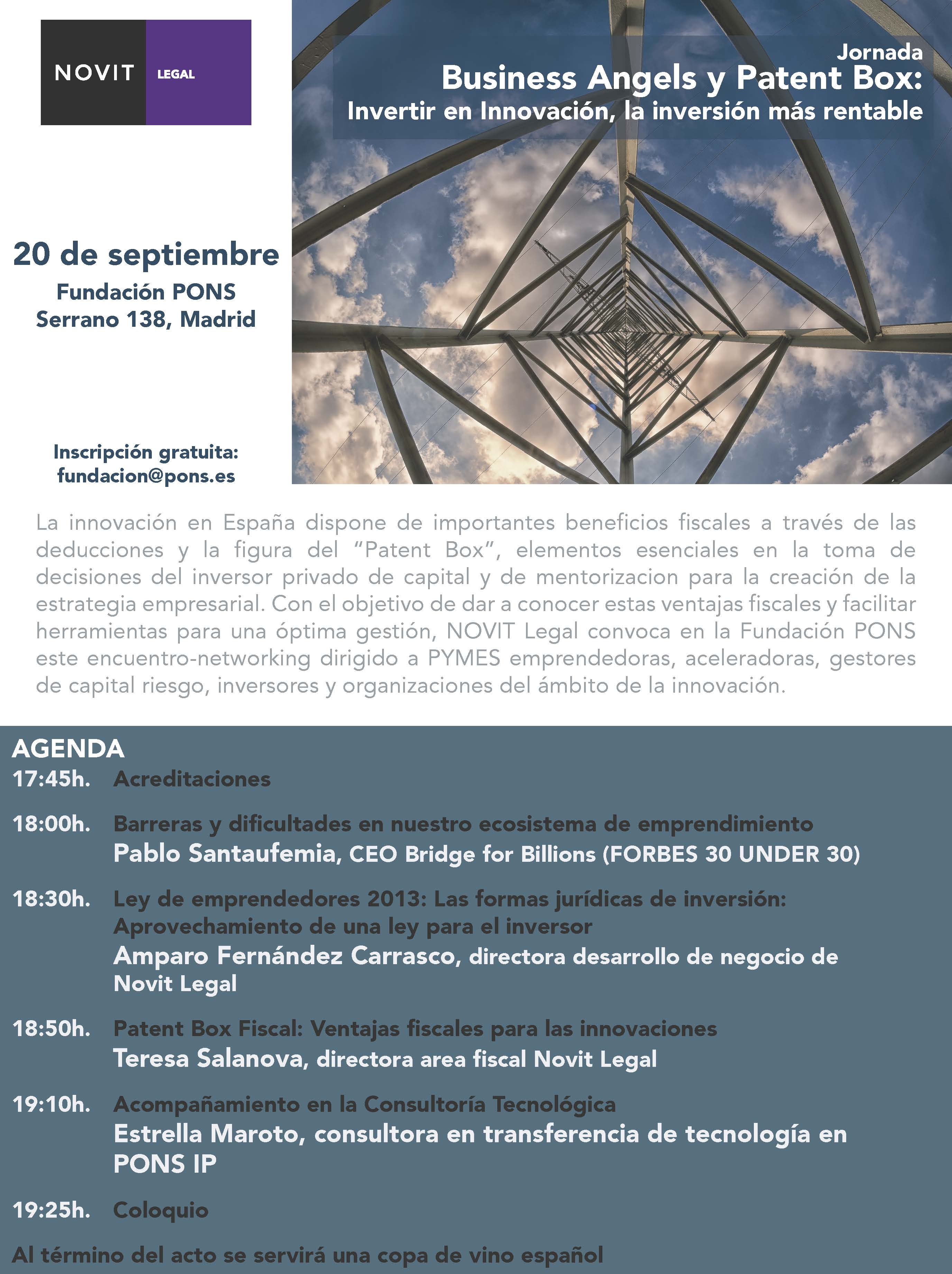 Jornada Business Angels y Patent Box: invertir en innovaci&oacute;n, la inversi&oacute;n m&aacute;s rentable