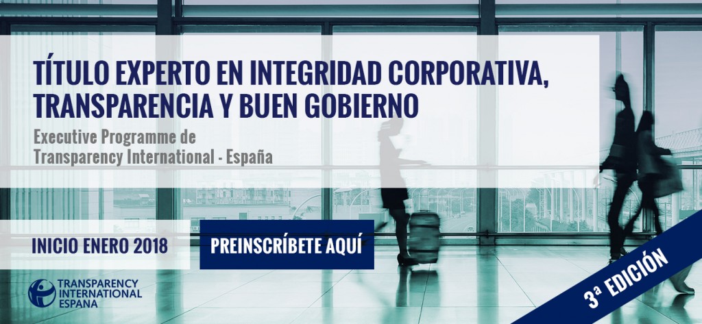 T&iacute;tulo Experto en Integridad Corporativa, Transparencia y Buen Gobierno