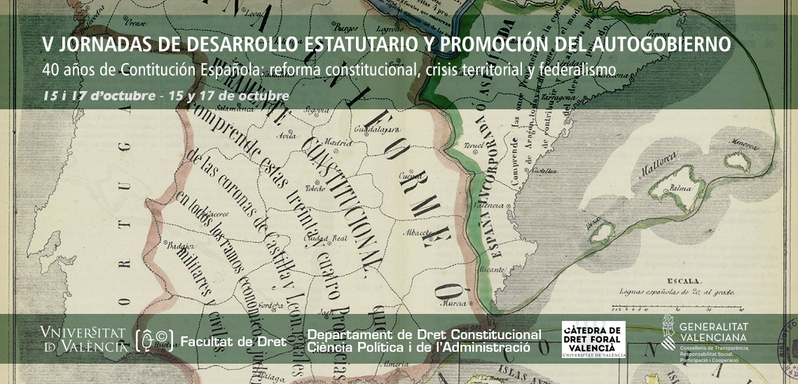 V Jornadas de desarrollo estatutario y promoci&oacute;n del autogobierno