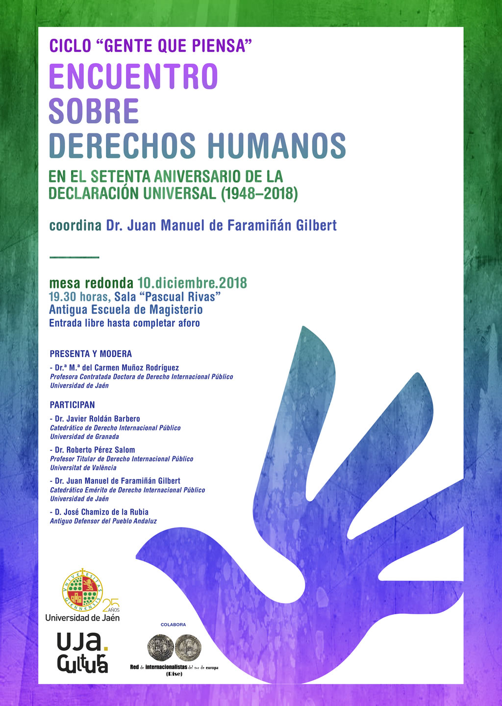 Encuentro sobre derechos humanos en el setenta aniversario de la Declaraci&oacute;n Universal