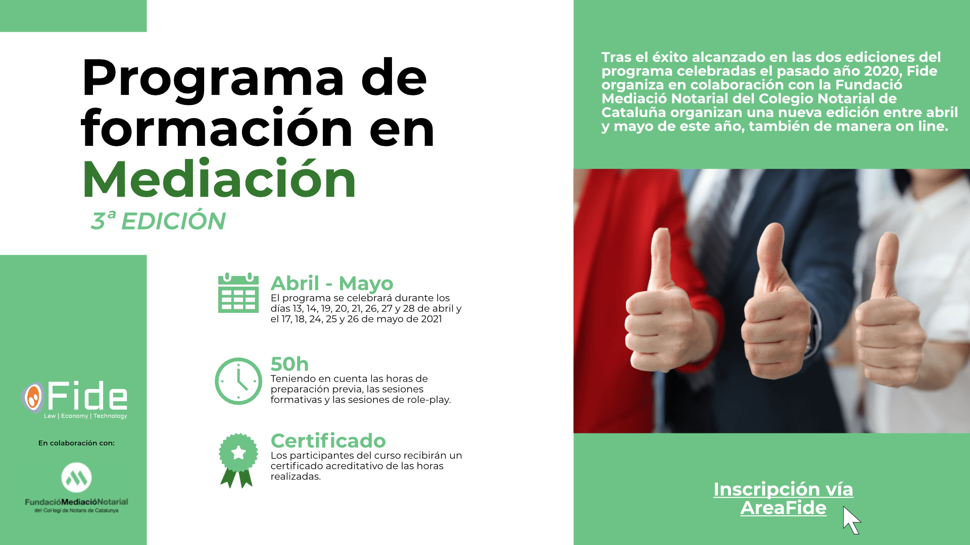 III Edici&oacute;n Programa de Formaci&oacute;n en Mediaci&oacute;n