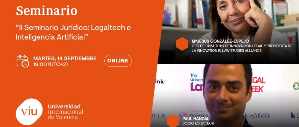II Seminario Jur&iacute;dico: Legaltech e Inteligencia Artificial 
