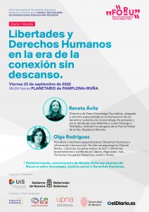 Jornada Libertades y Derechos Humanos en la era de la conexi&oacute;n sin descanso
