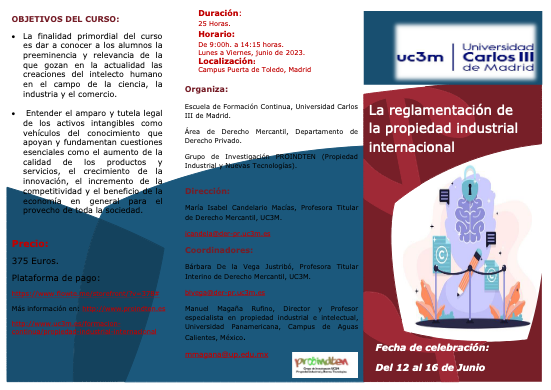 La reglamentaci&oacute;n de la propiedad industrial