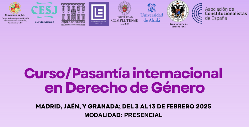 Curso/Pasant&iacute;a internacional en Derecho de G&eacute;nero
