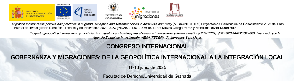 Congreso internacional Gobernanza y migraciones: de la Geopol&iacute;tica internacional a la integraci&oacute;n local