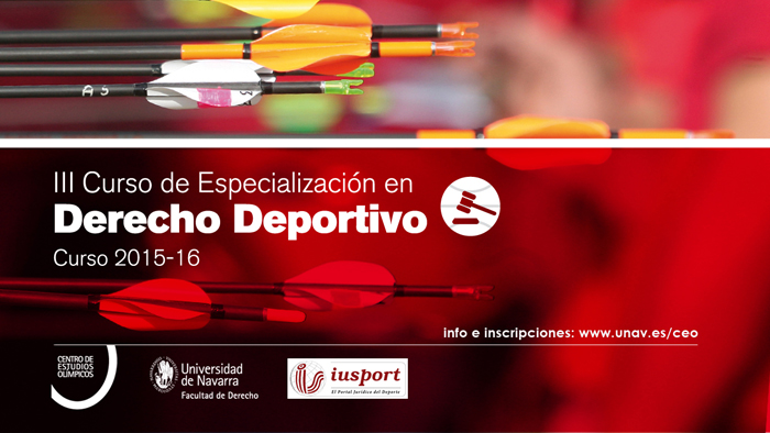 III Curso de Especializaci&oacute;n en Derecho Deportivo 